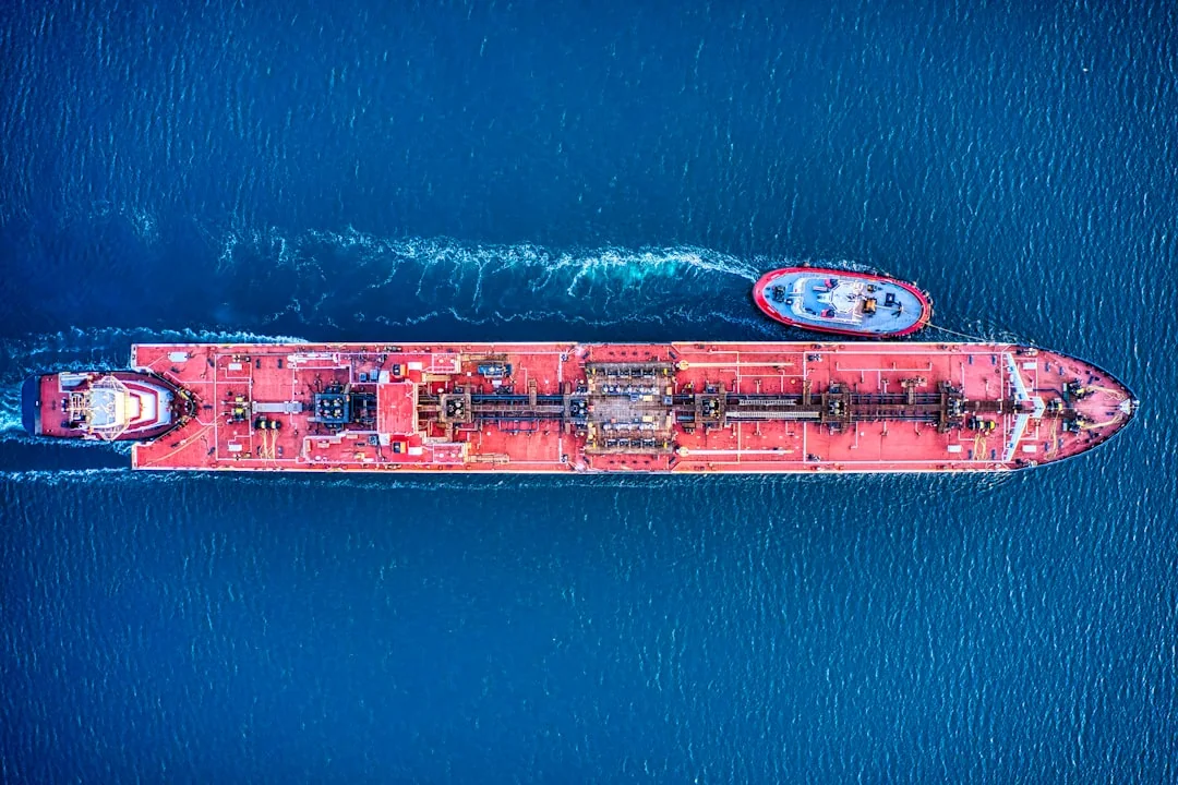 Maritime cargo ship, original Sentinel Solutions website image